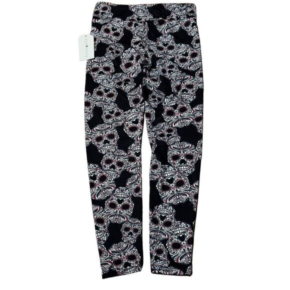 NWT EYE CANDY Skull Print Leggings MEDIUM - Picture 2 of 13